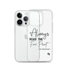 Always Read The Fine Print I'm Pregnant Clear Case for iPhone®