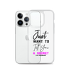 Just Want to Tell You A Secret I'm Pregnant Clear Case for iPhone®