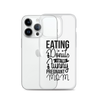 Eating Donuts For Two Funny Pregnant Mom Clear Case for iPhone®