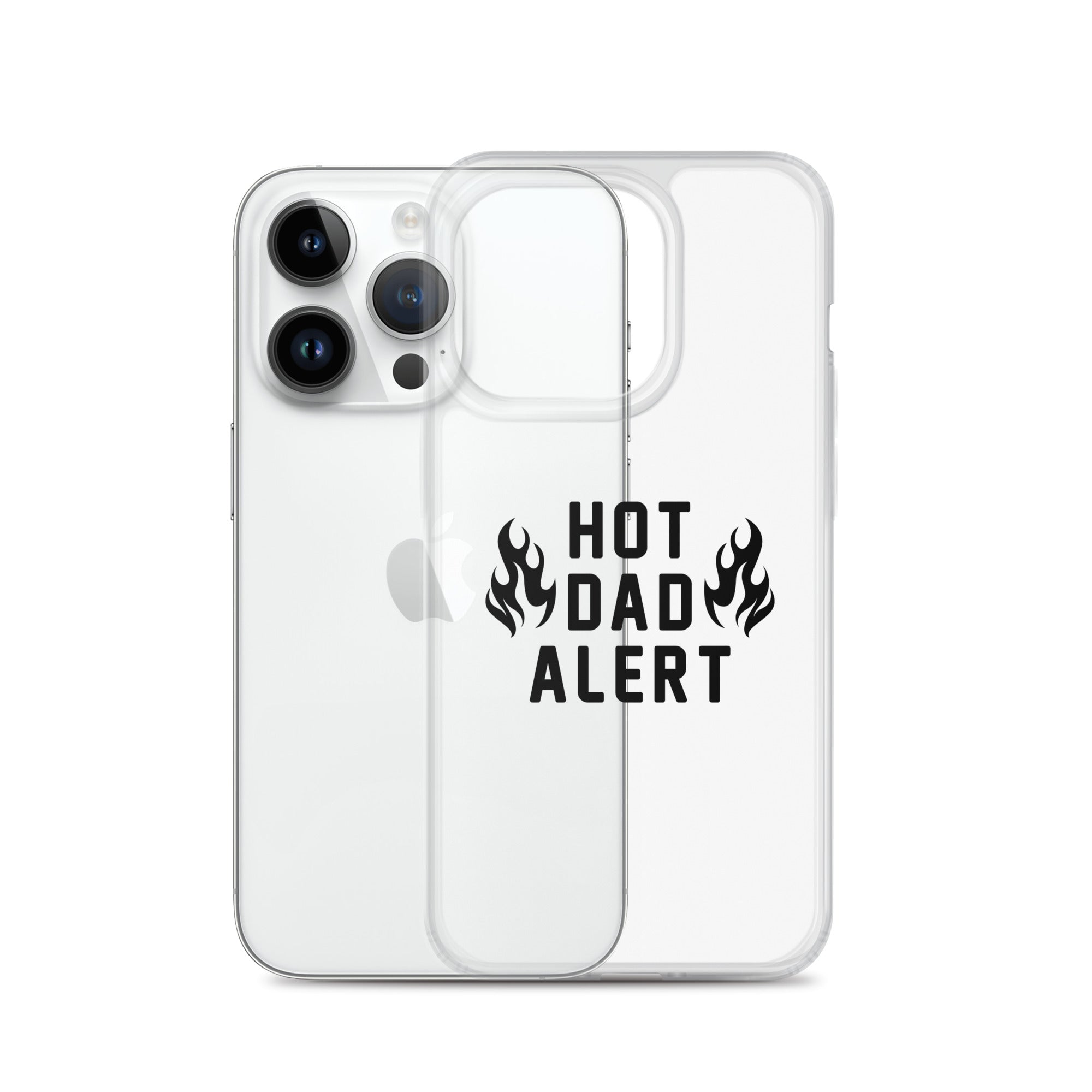 Hot Dad Alert Clear Case for iPhone®