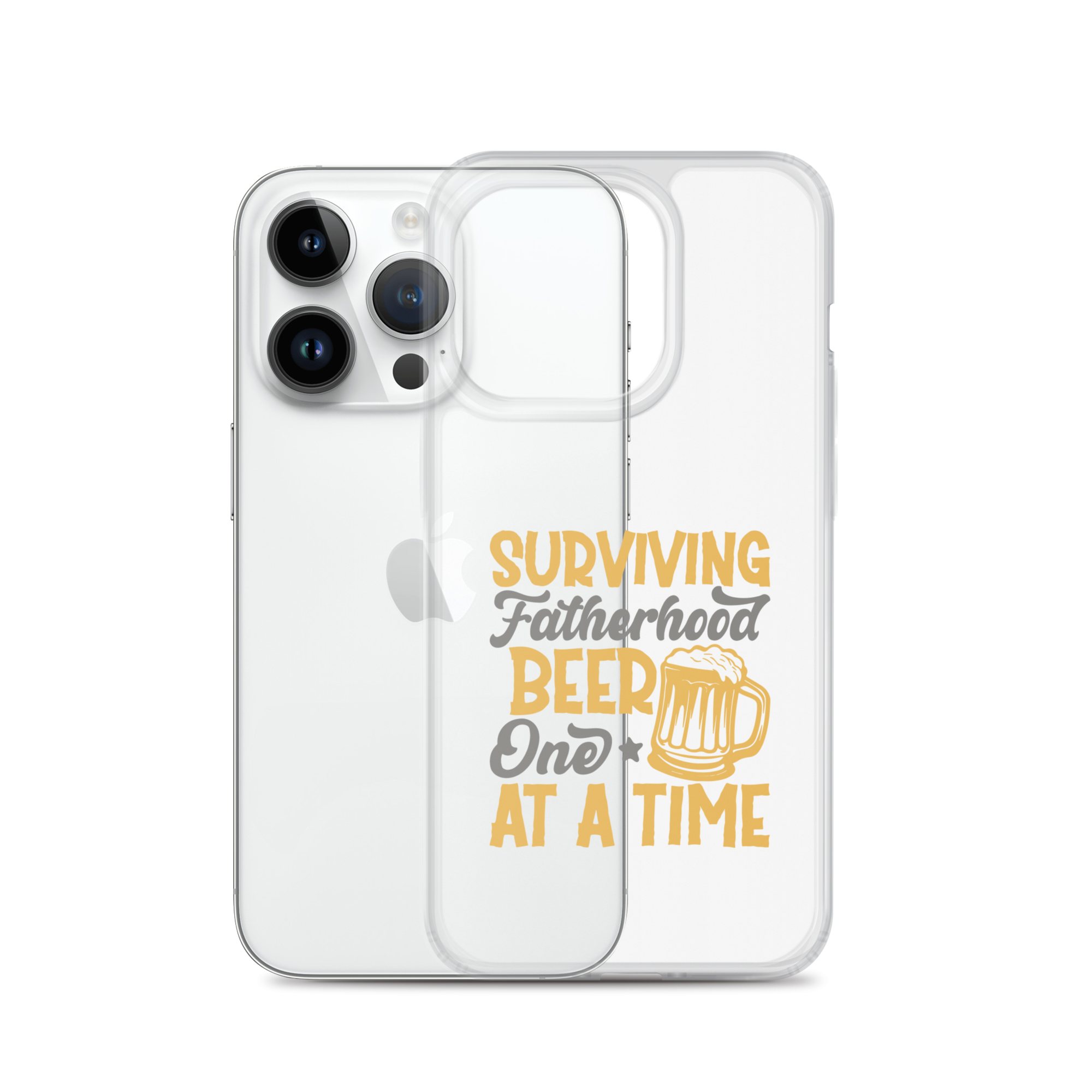 Surviving Fatherhood One Beer At A time Clear Case for iPhone®