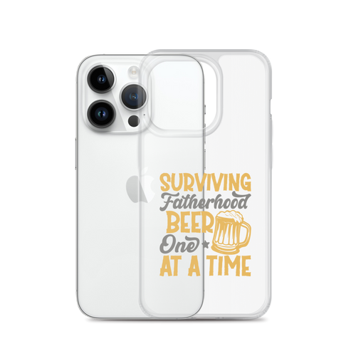 Surviving Fatherhood One Beer At A time Clear Case for iPhone®