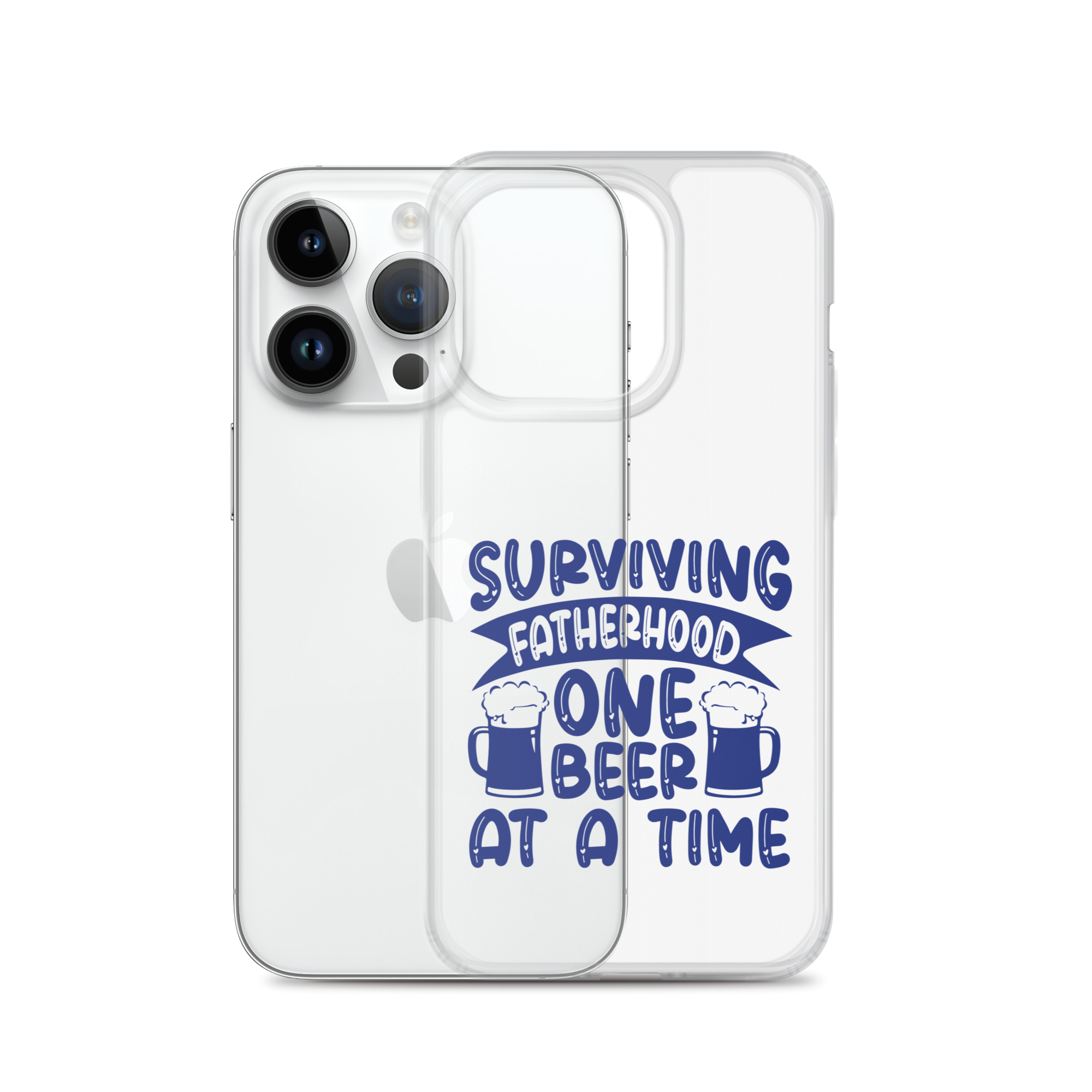 Surviving Fatherhood One Beer At A time Clear Case for iPhone®