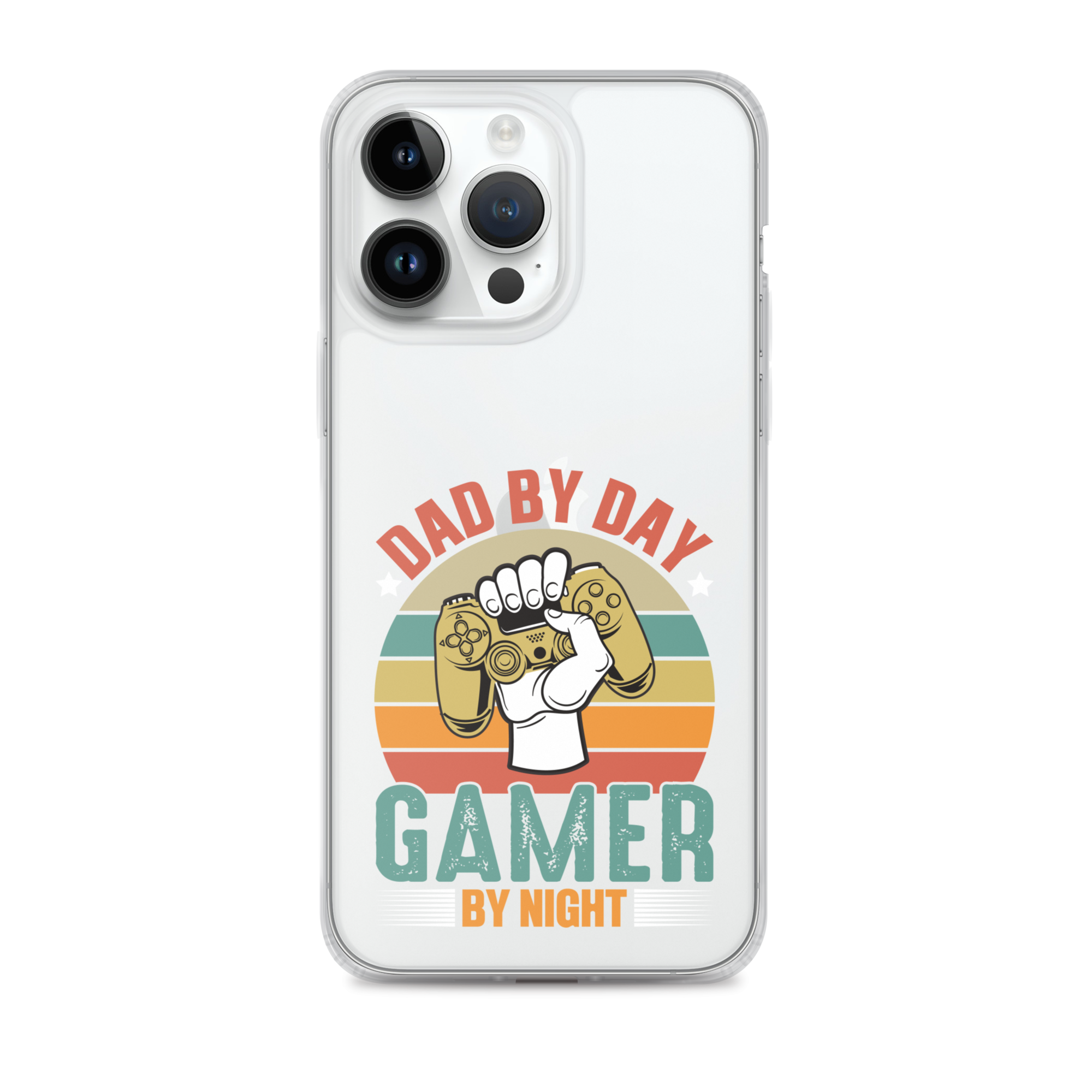 Dad By Day Gamer By Night Clear Case for iPhone®