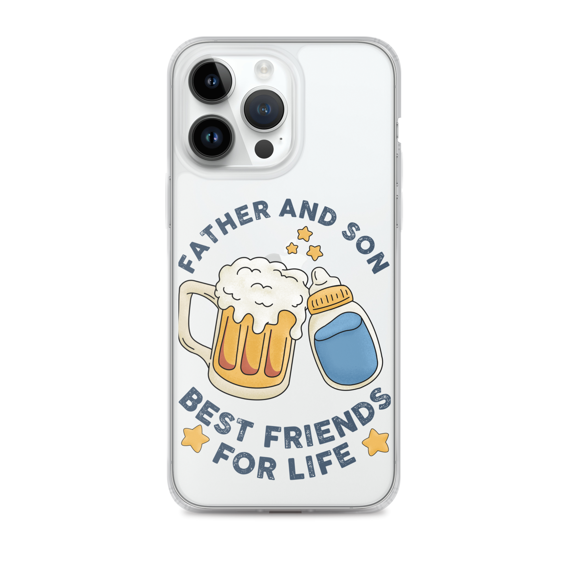 Father And Son Best Friends For Life Clear Case for iPhone®