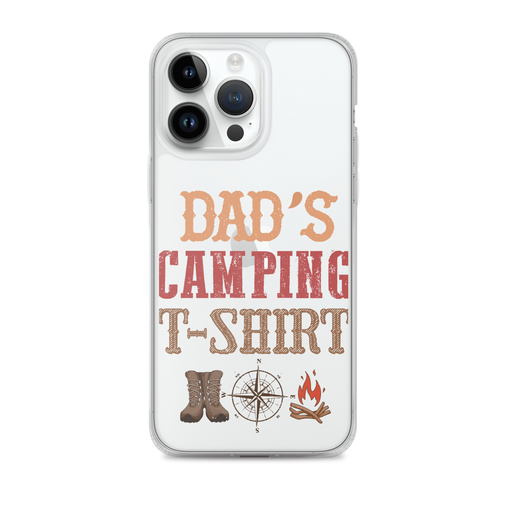 Dad's Camping T-Shirt Clear Case for iPhone®