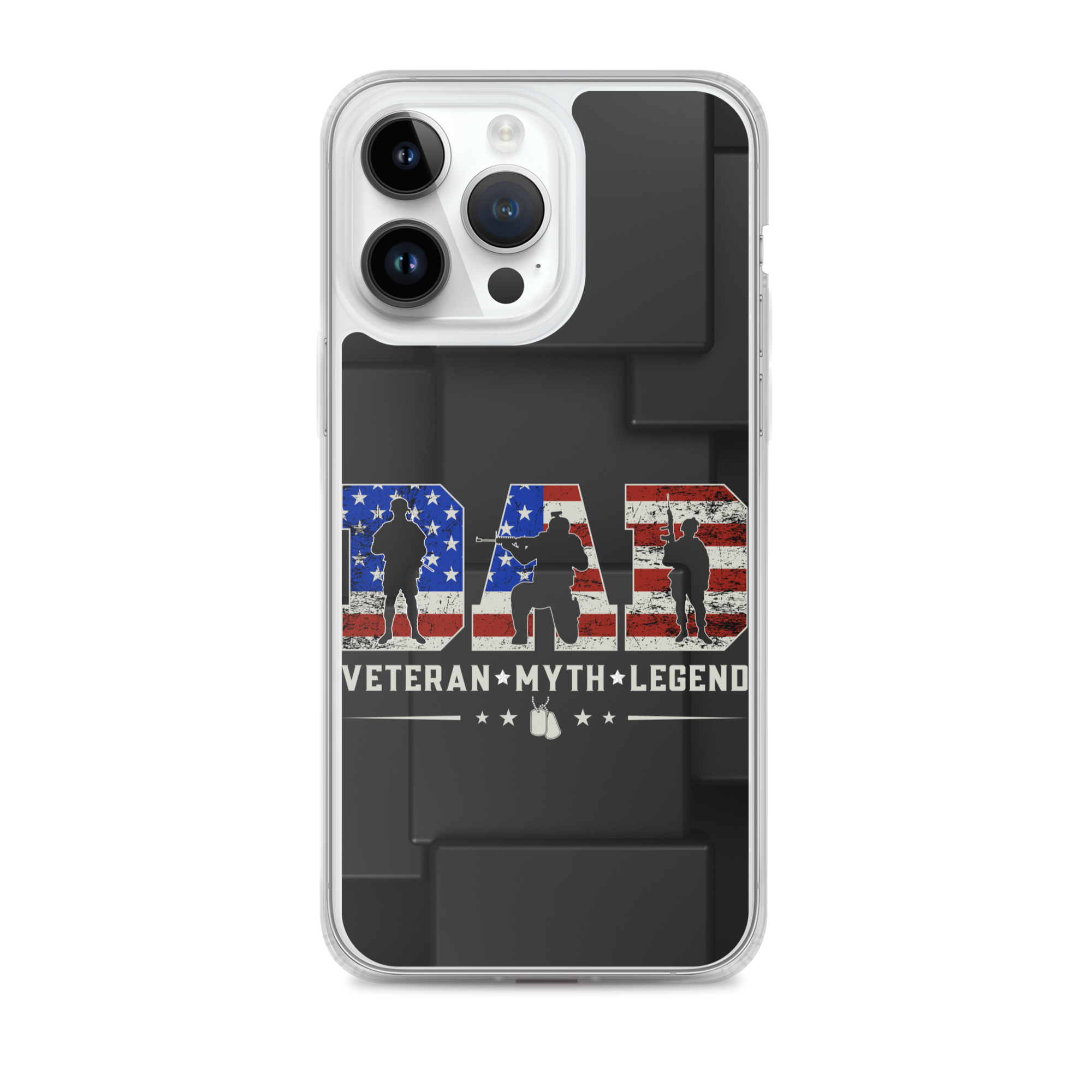 Dad Veteran Myth Legend Clear Case for iPhone®