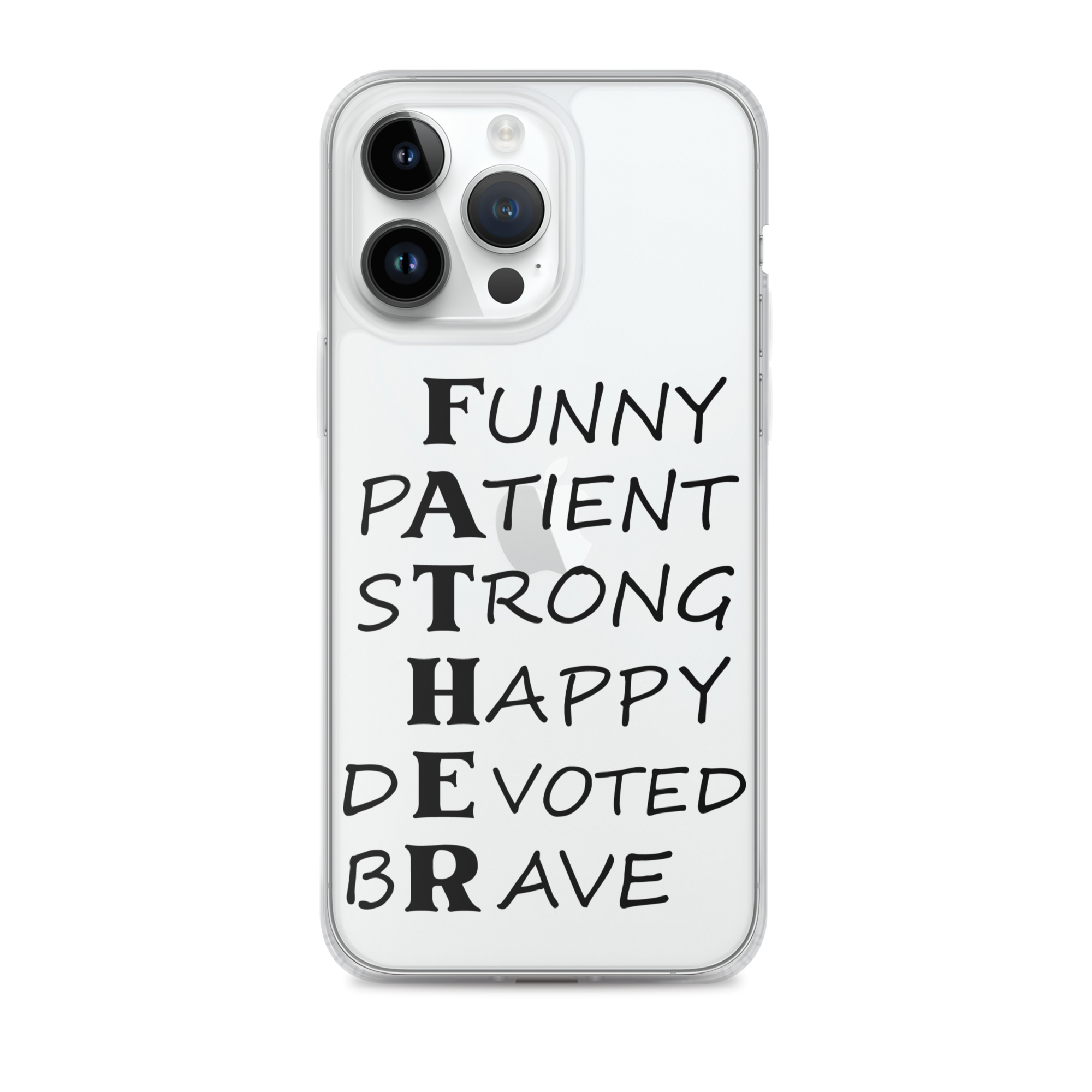 Funny Patient Strong Happy Devoted Brave Clear Case for iPhone®