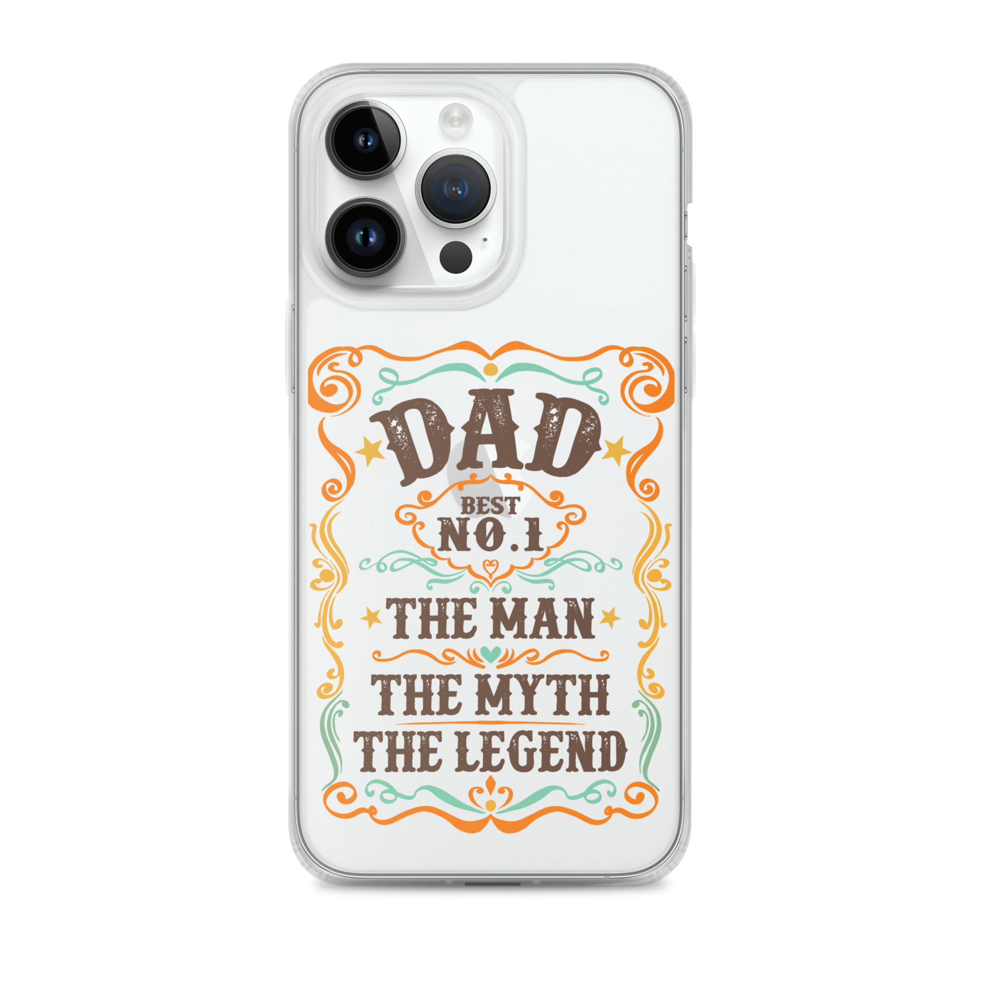 Dad Best Number 1 The Man The Myth The Legend Clear Case for iPhone®