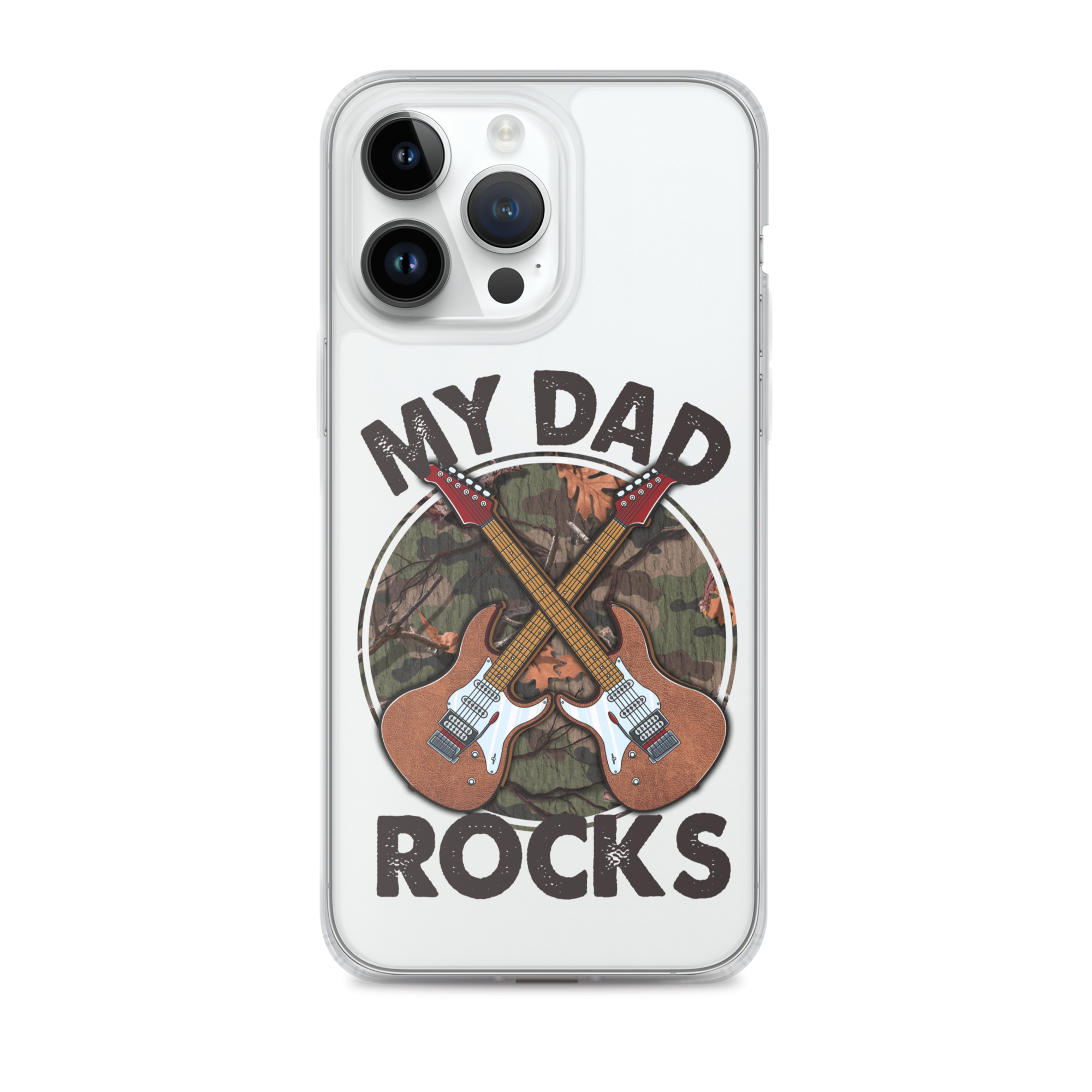 My Dad Rocks Clear Case for iPhone®