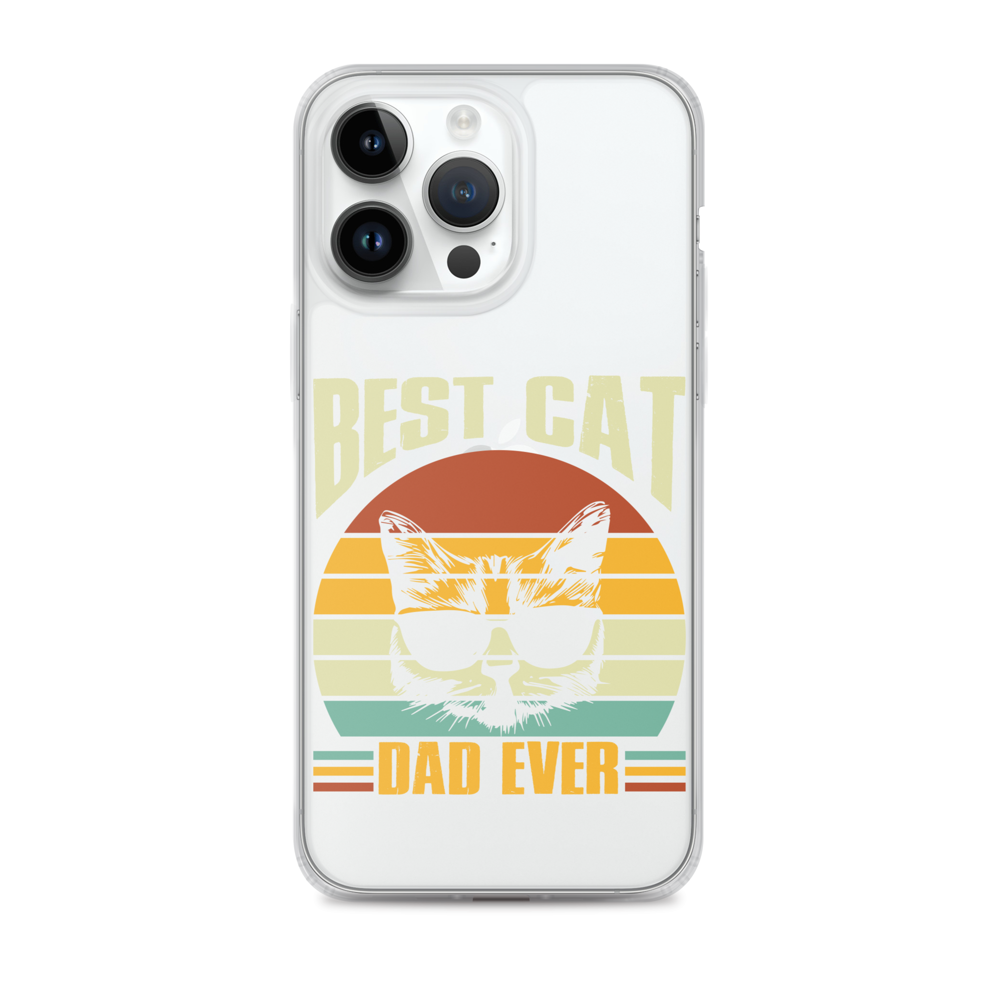 Best Cat Dad Ever Clear Case for iPhone®