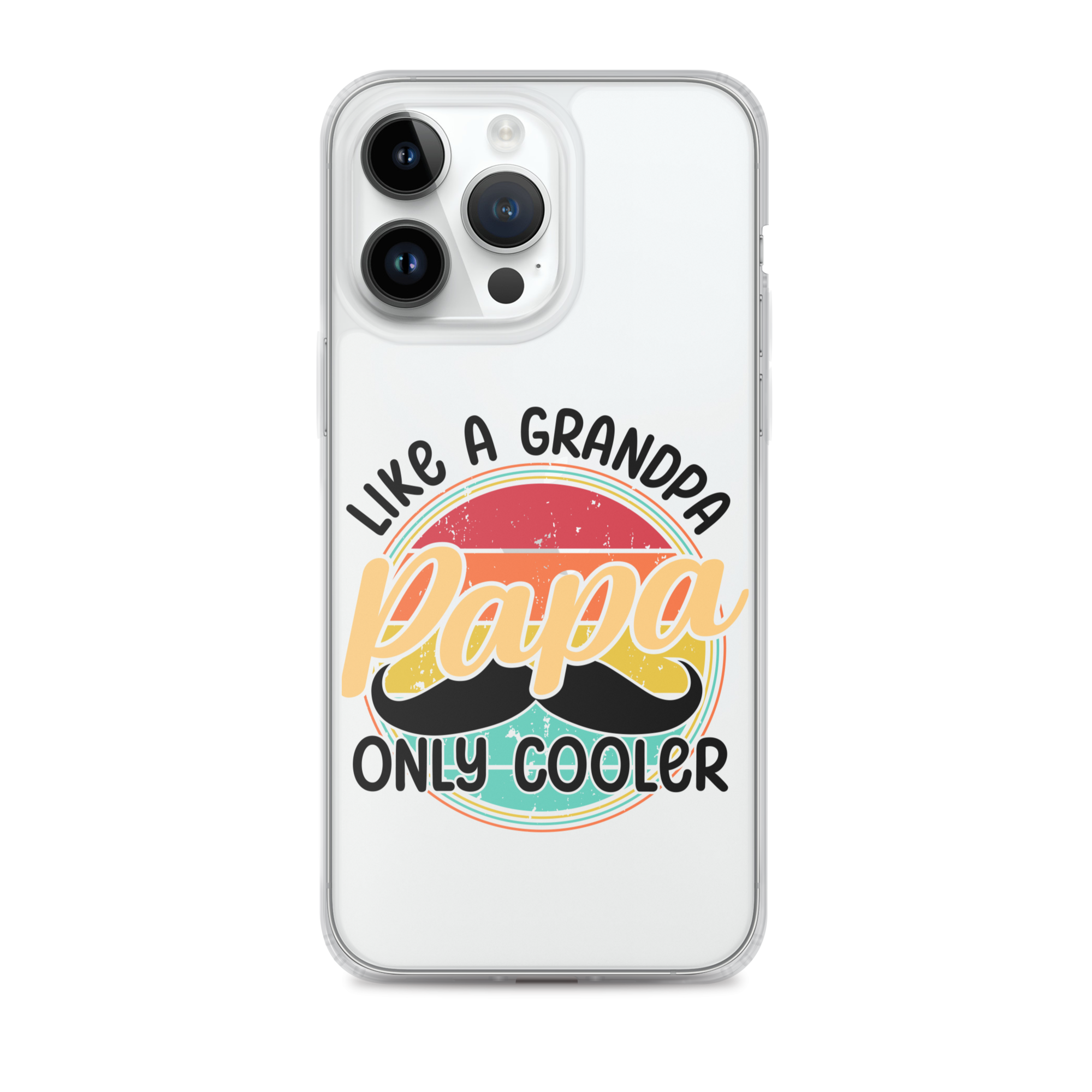 Papa Like A Grandpa Only Cooler Clear Case for iPhone®