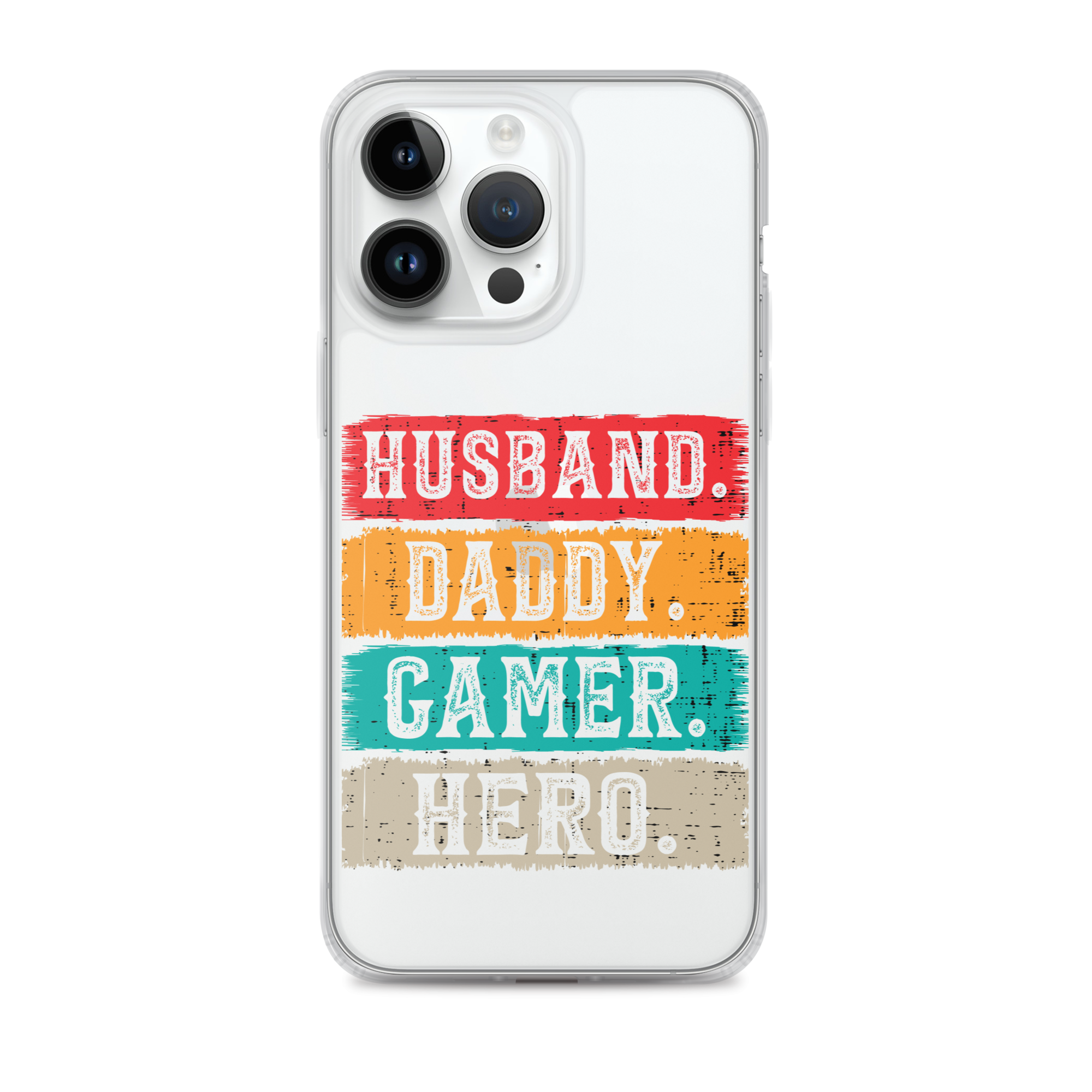 Husband, Daddy, Gamer, Hero Clear Case for iPhone®