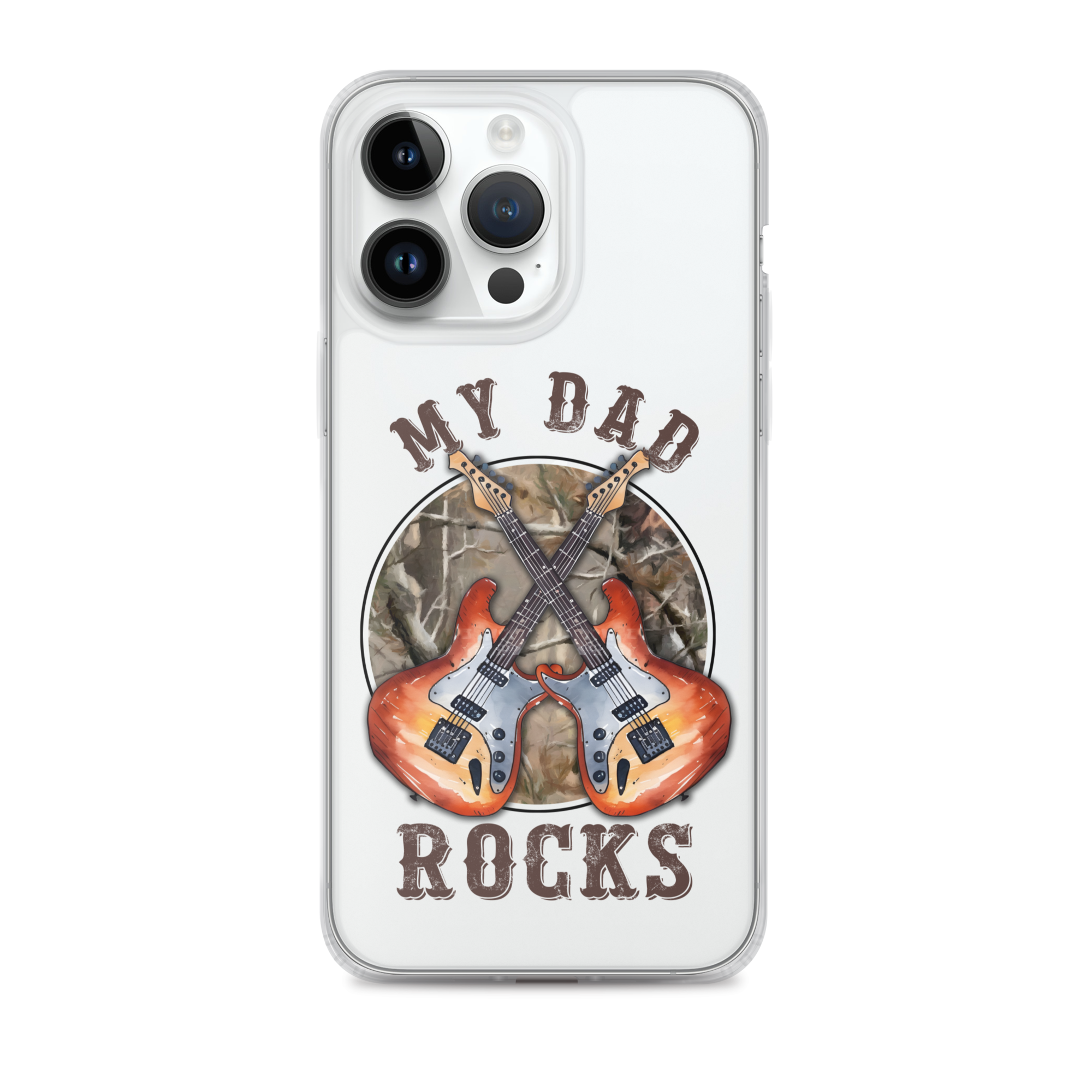 My Dad Rocks Clear Case for iPhone®