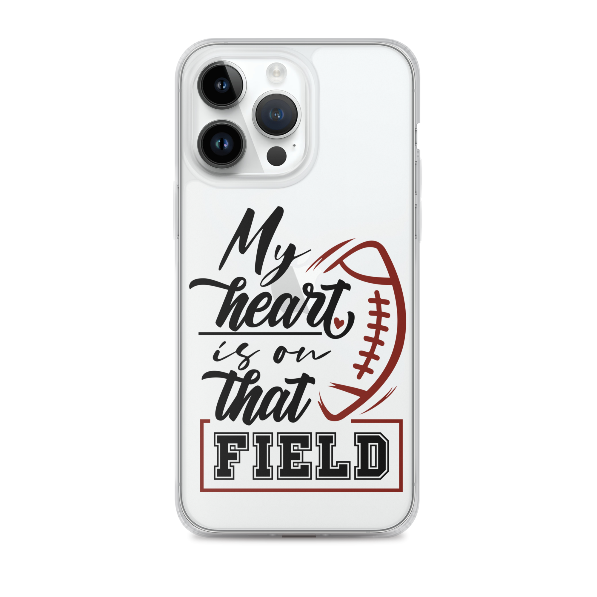 My Heart Is On That Field Clear Case for iPhone®