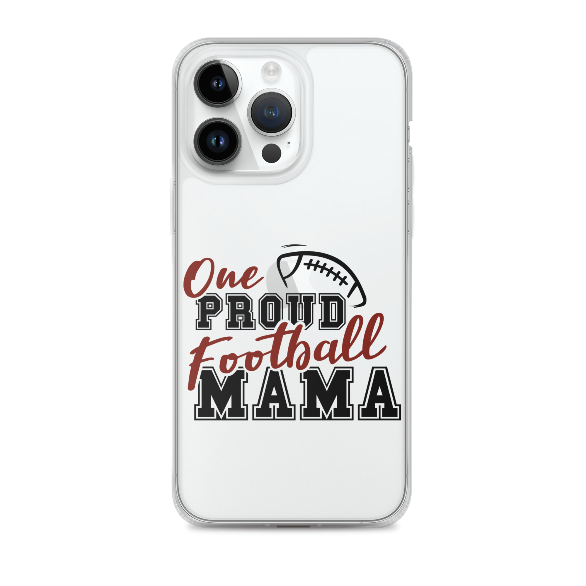 One Proud Football Mom Clear Case for iPhone®