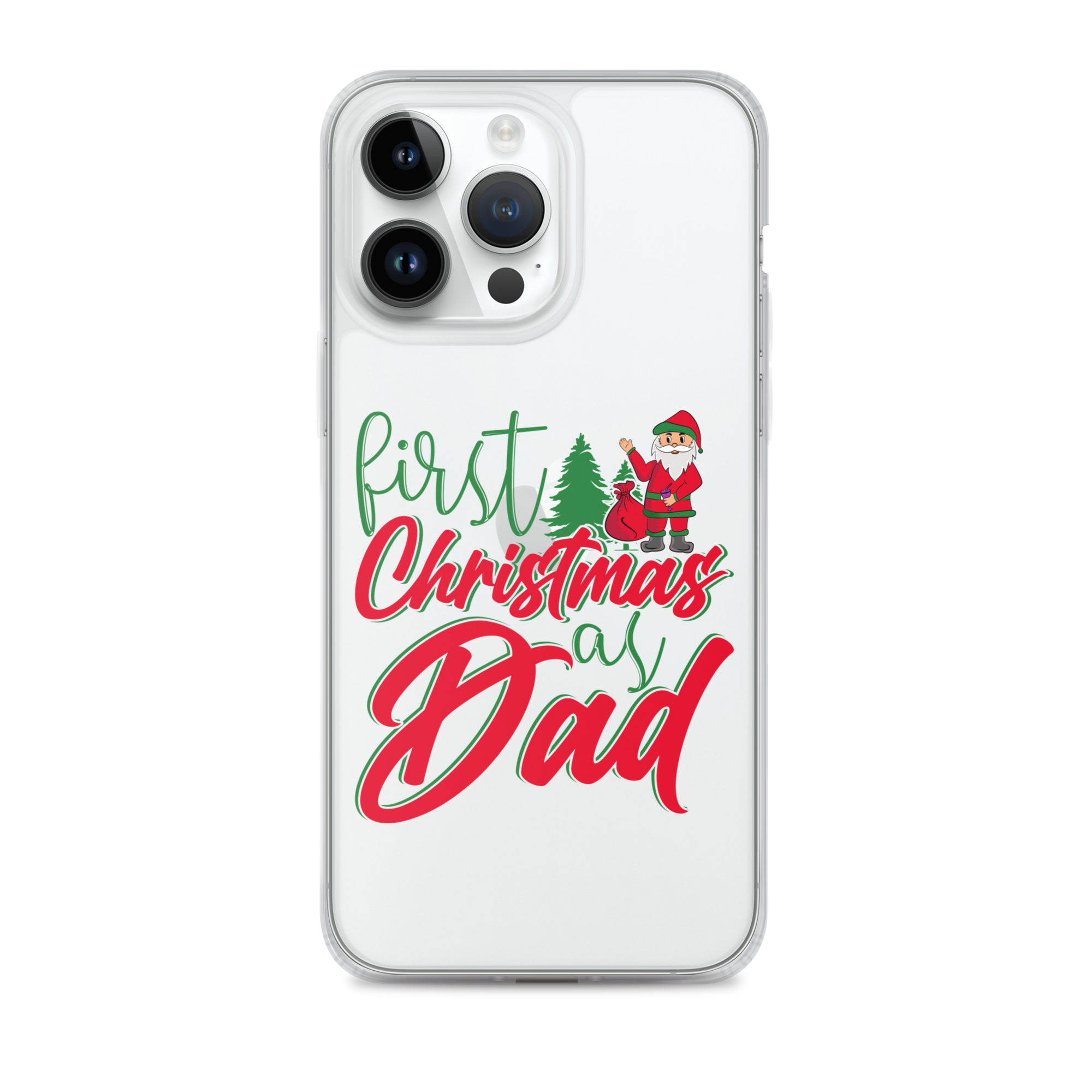 First Christmas As Dad Clear Case for iPhone®