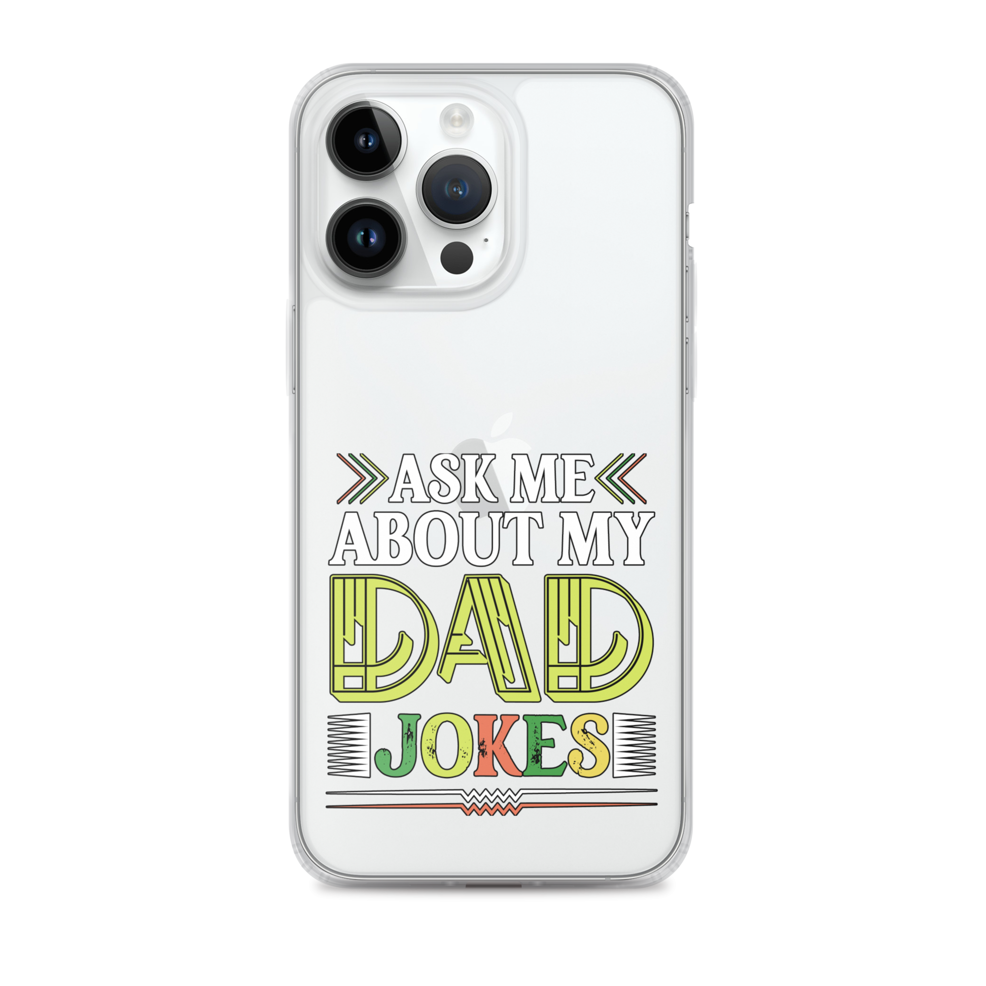 Ask Me About My Dad Jokes Clear Case for iPhone®