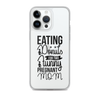 Eating Donuts For Two Funny Pregnant Mom Clear Case for iPhone®