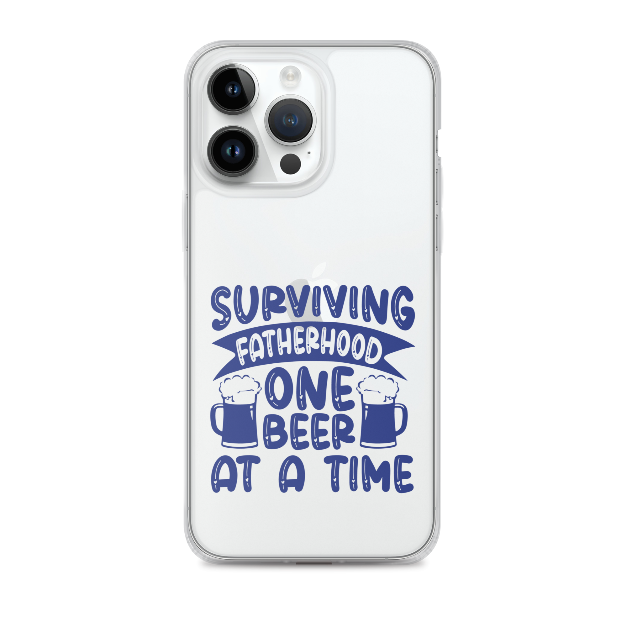 Surviving Fatherhood One Beer At A time Clear Case for iPhone®