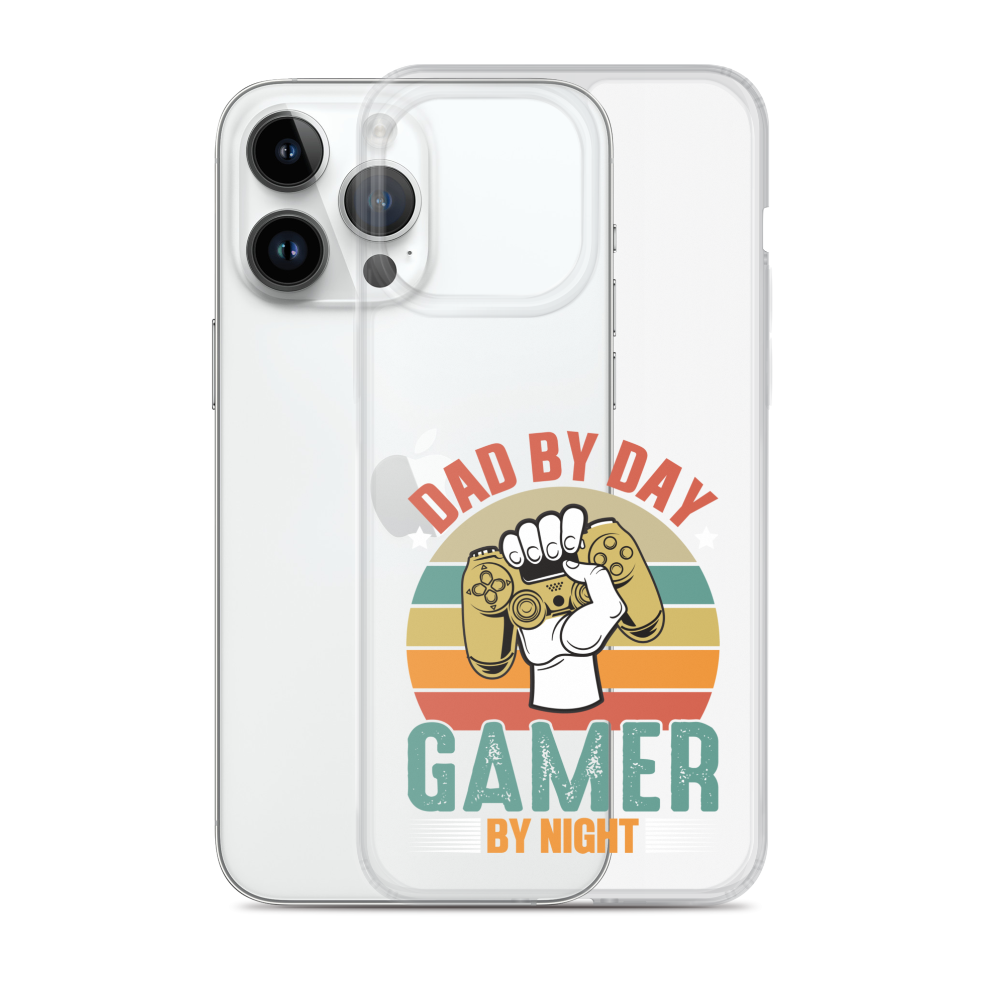 Dad By Day Gamer By Night Clear Case for iPhone®