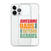 Awesome Dads Tattoos Beards Clear Case for iPhone®