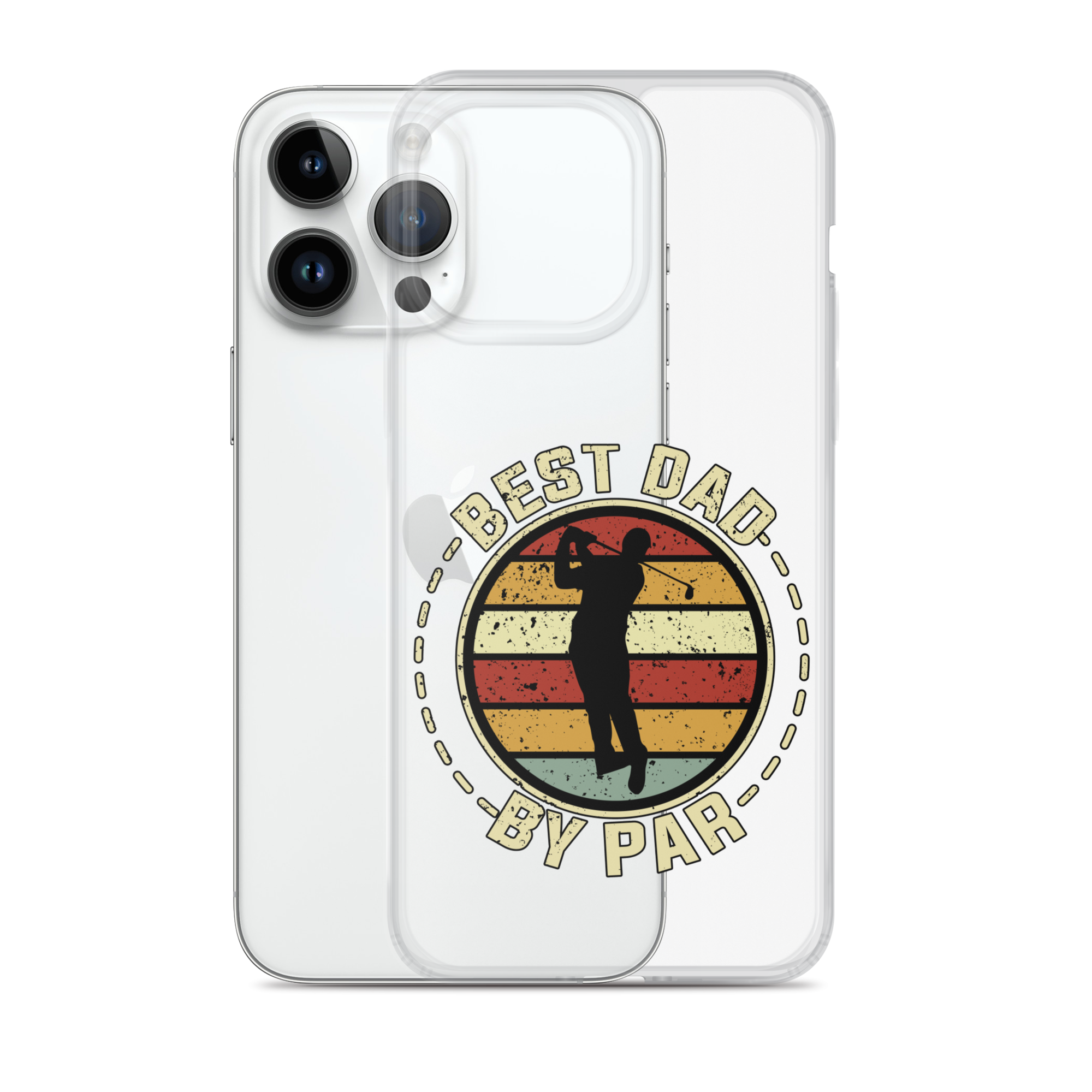 Best Dad By Par Clear Clear Case for iPhone®