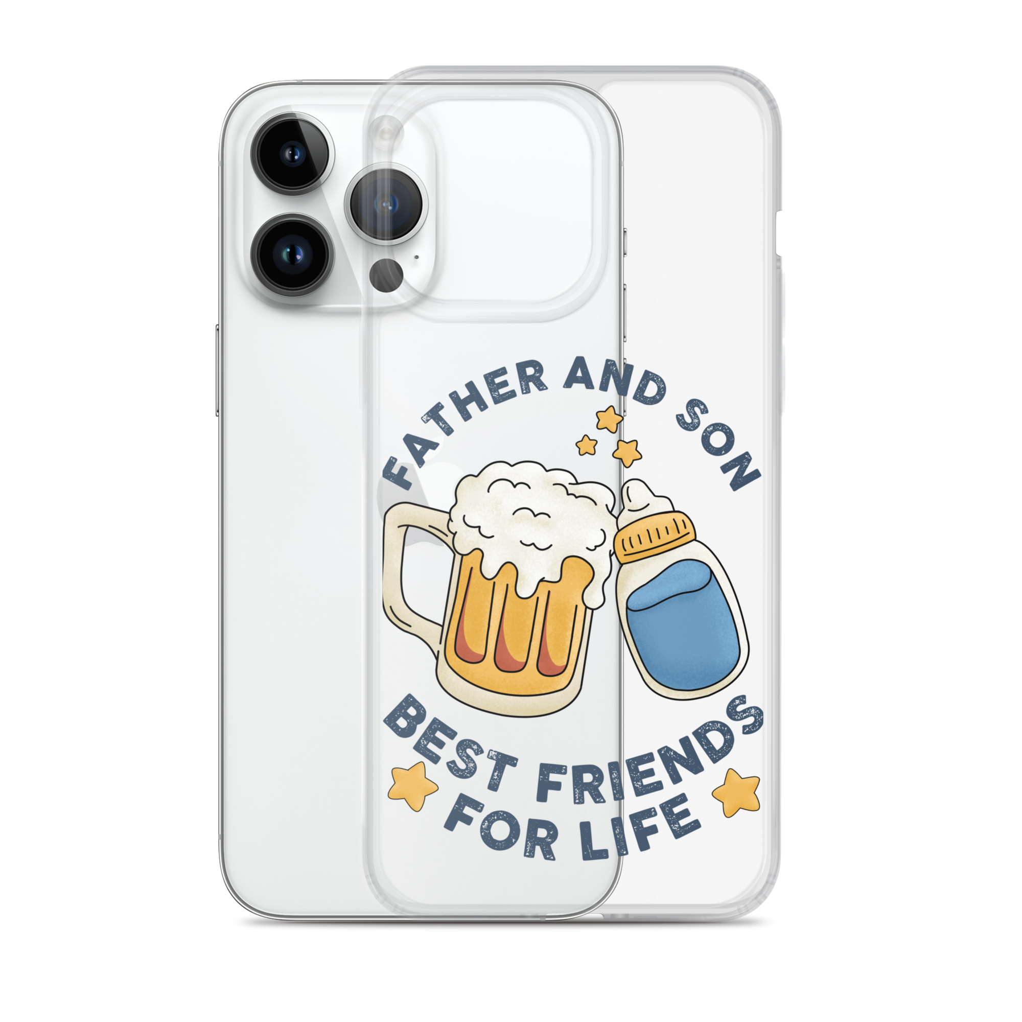 Father And Son Best Friends For Life Clear Case for iPhone®