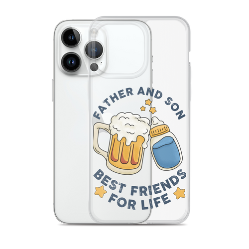 Father And Son Best Friends For Life Clear Case for iPhone®