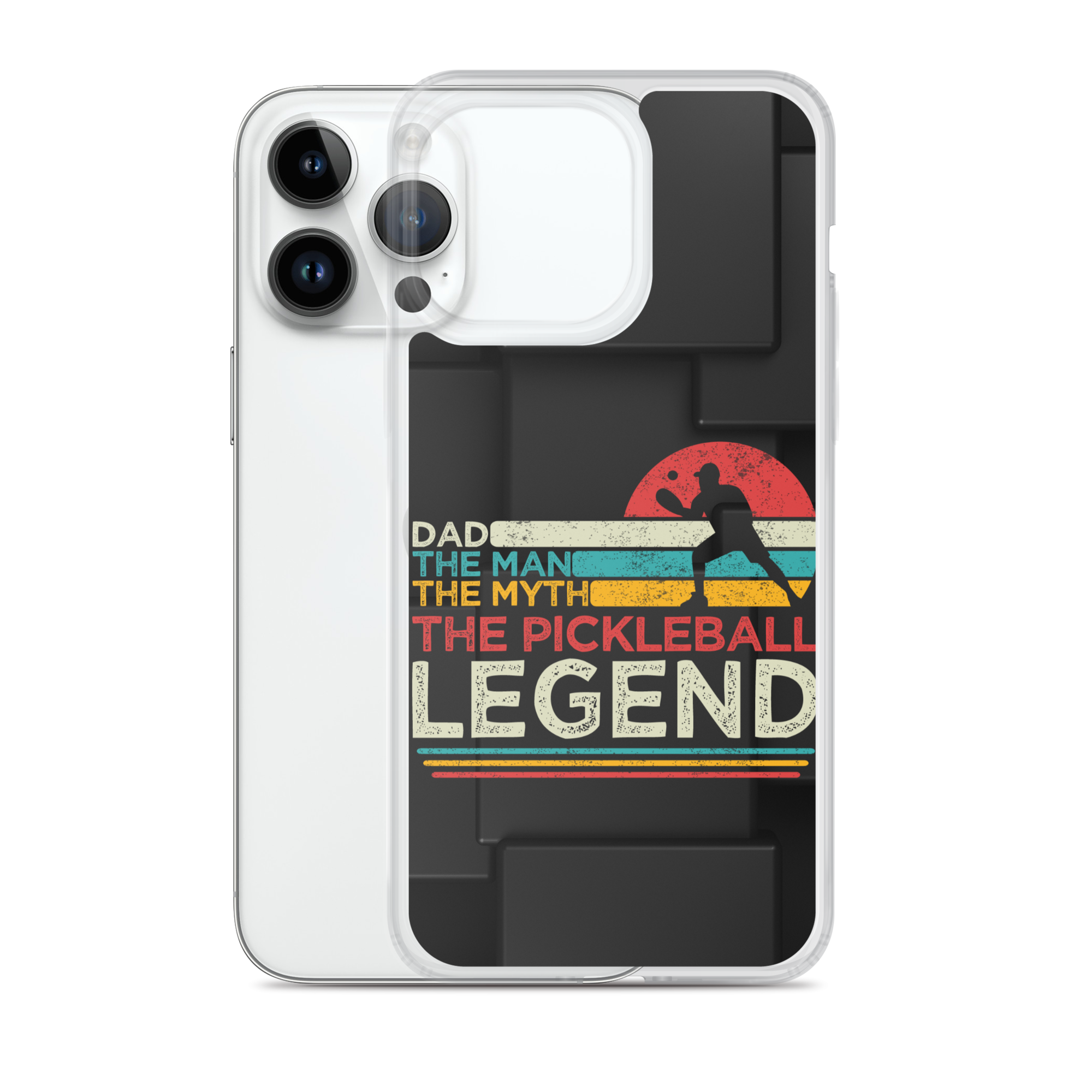 Dad The Man The Myth The Pickleball Legend Clear Case for iPhone®