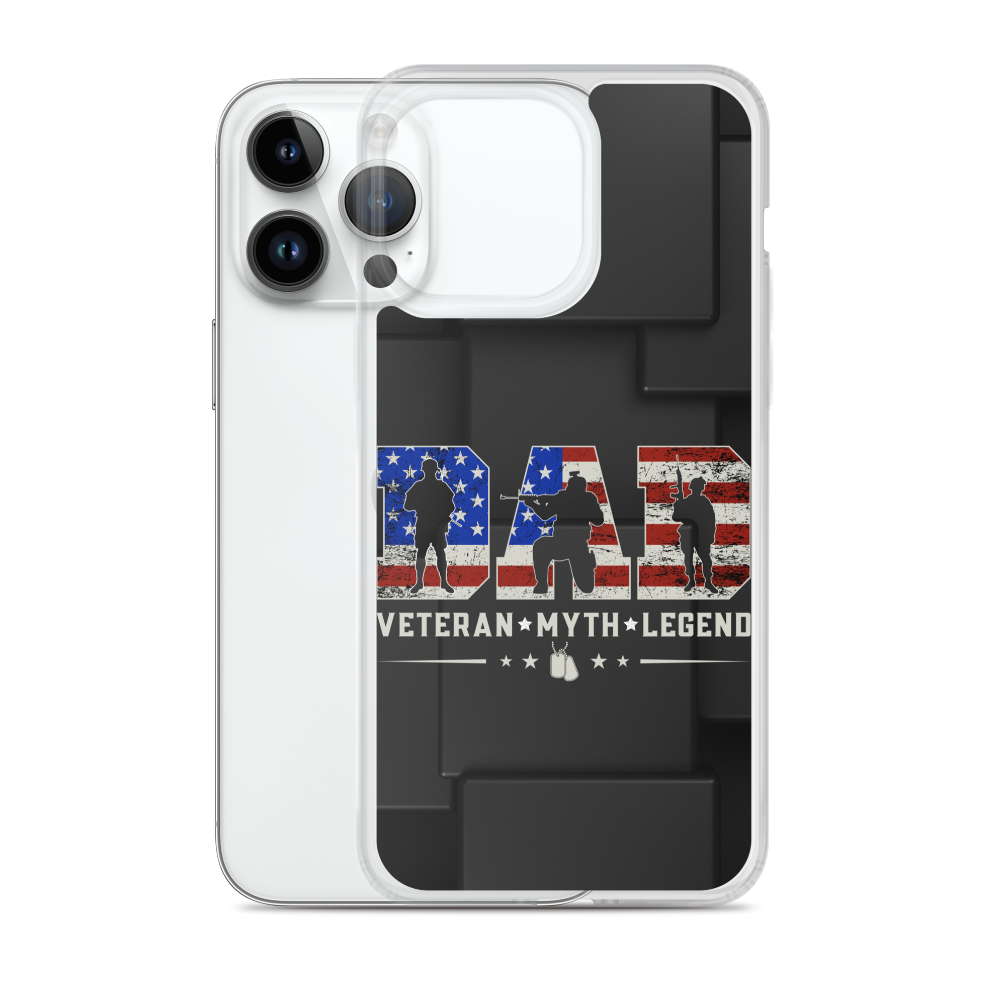 Dad Veteran Myth Legend Clear Case for iPhone®