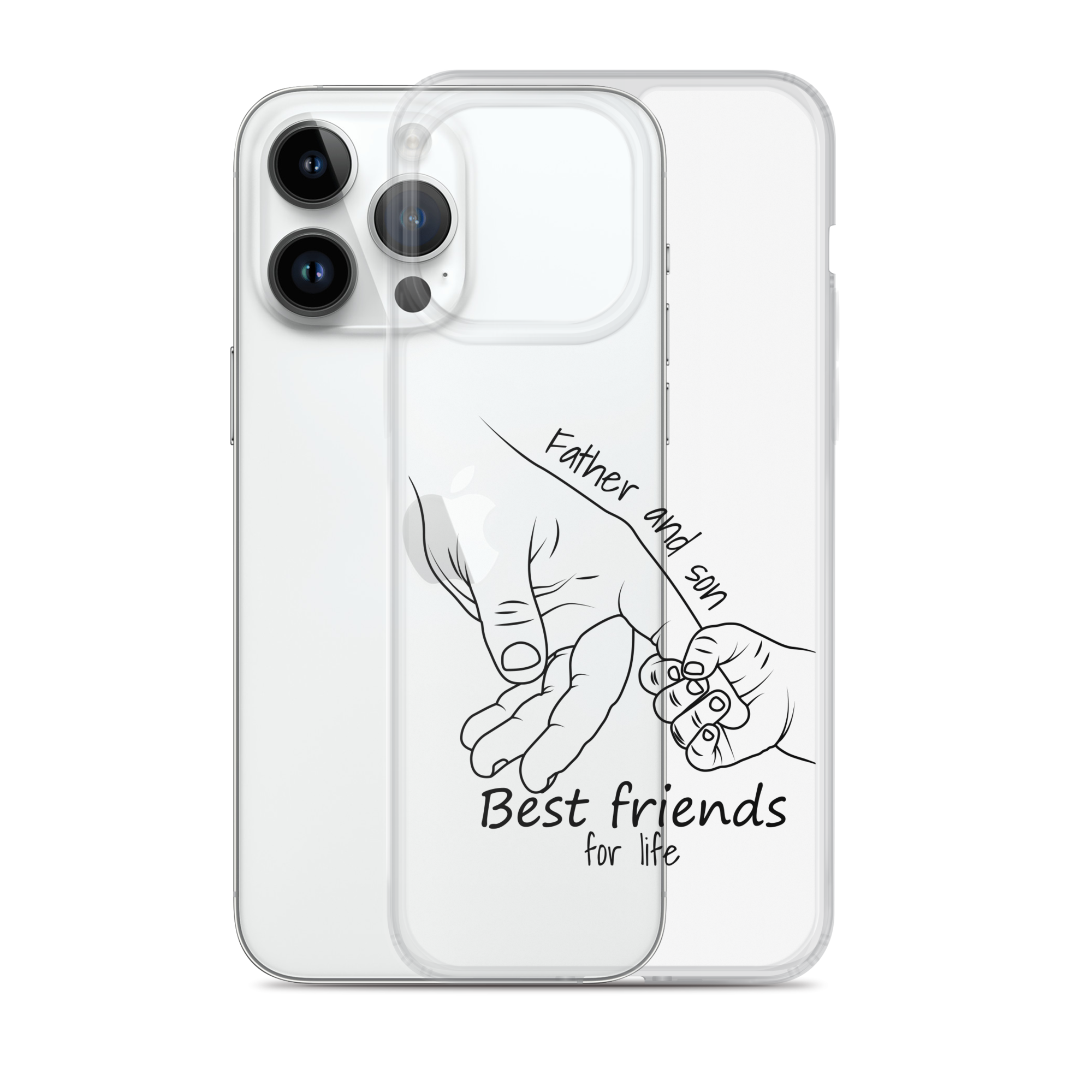 Father And Son Best Friends For Life Clear Case for iPhone®