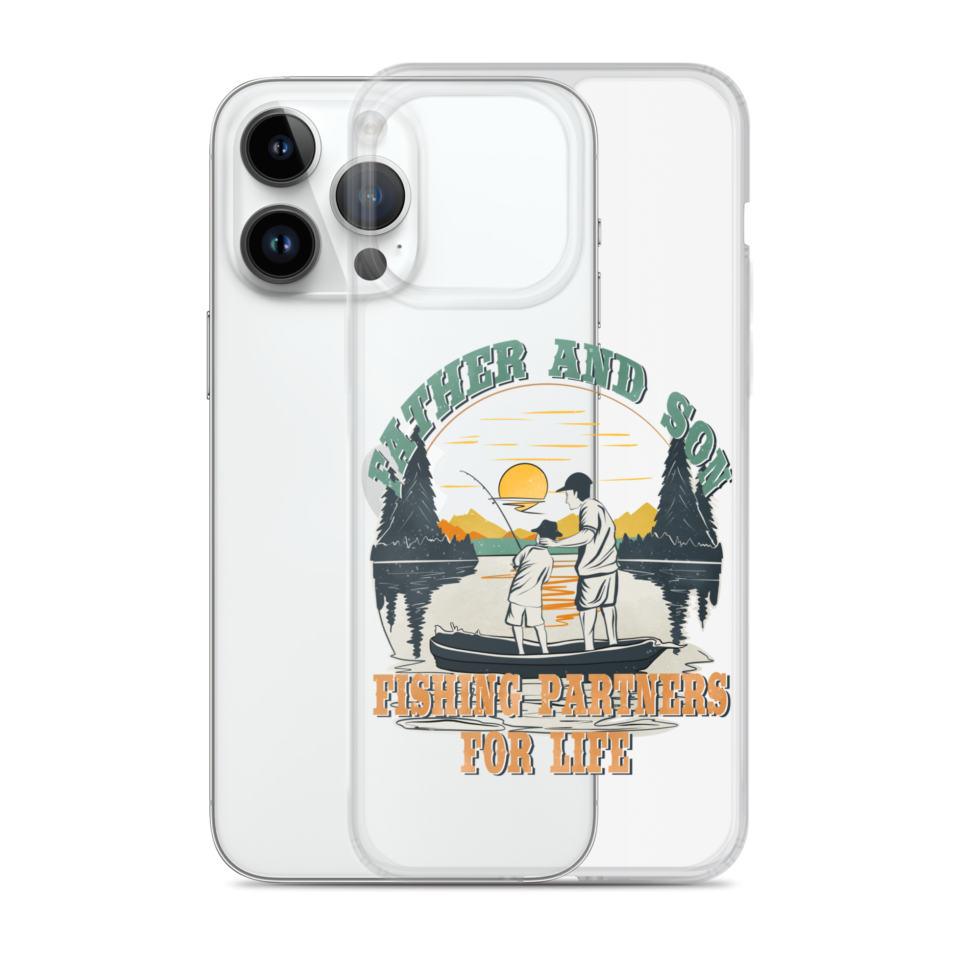 Father And Son Fishing Partners For Life Clear Case for iPhone®