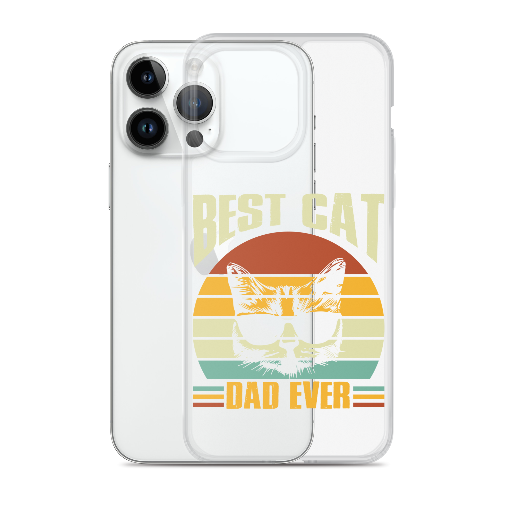 Best Cat Dad Ever Clear Case for iPhone®