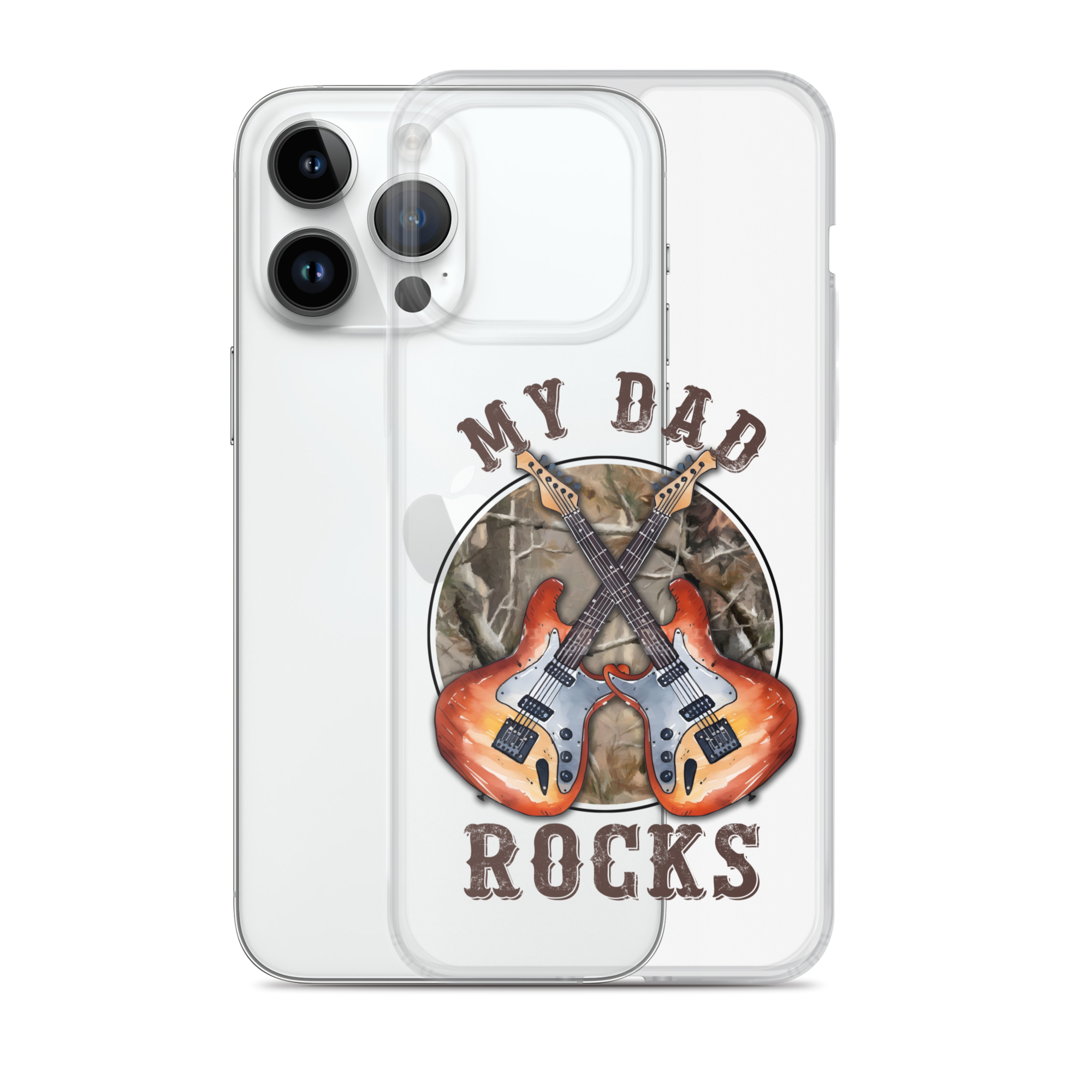 My Dad Rocks Clear Case for iPhone®