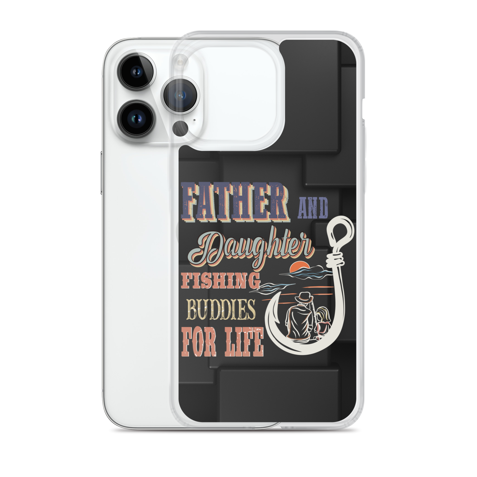 Father And Daughter Fishing Buddies For Life Clear Case for iPhone®