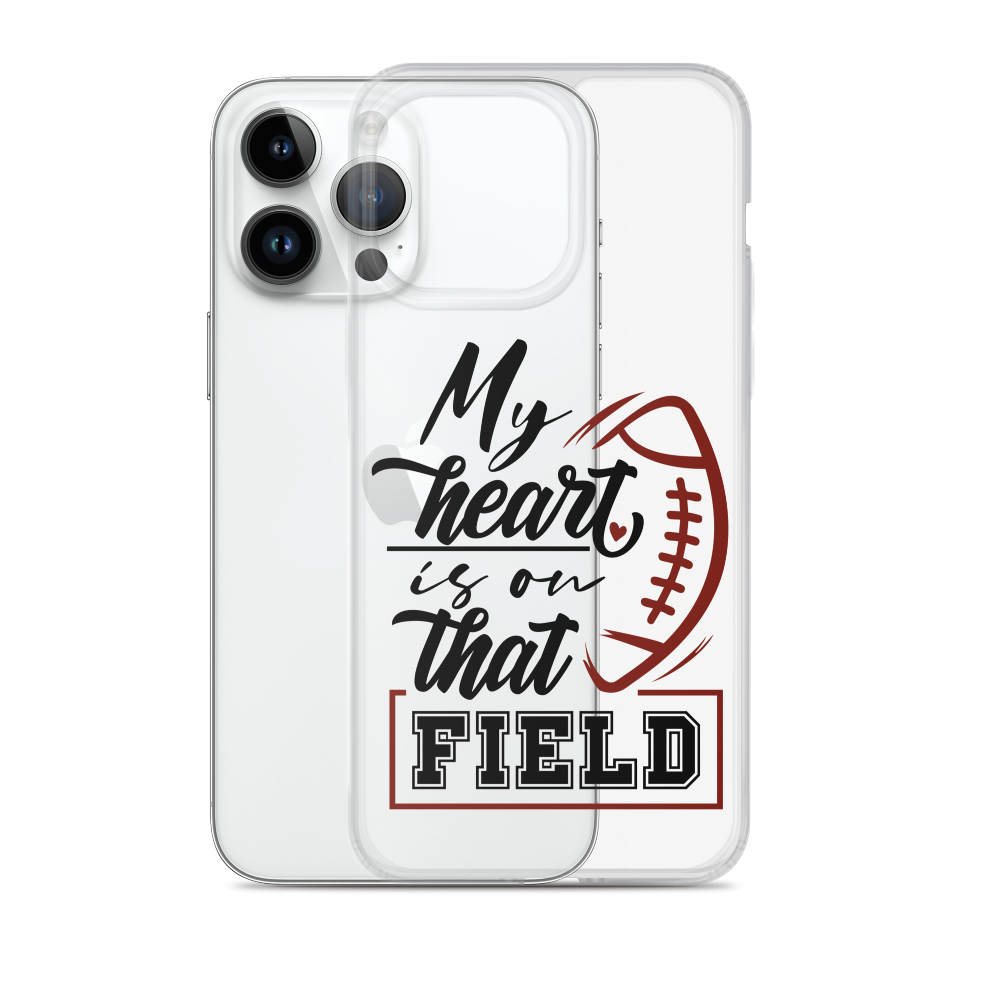 My Heart Is On That Field Clear Case for iPhone®