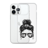 Bad Mom Messy Bun Clear Case for iPhone®