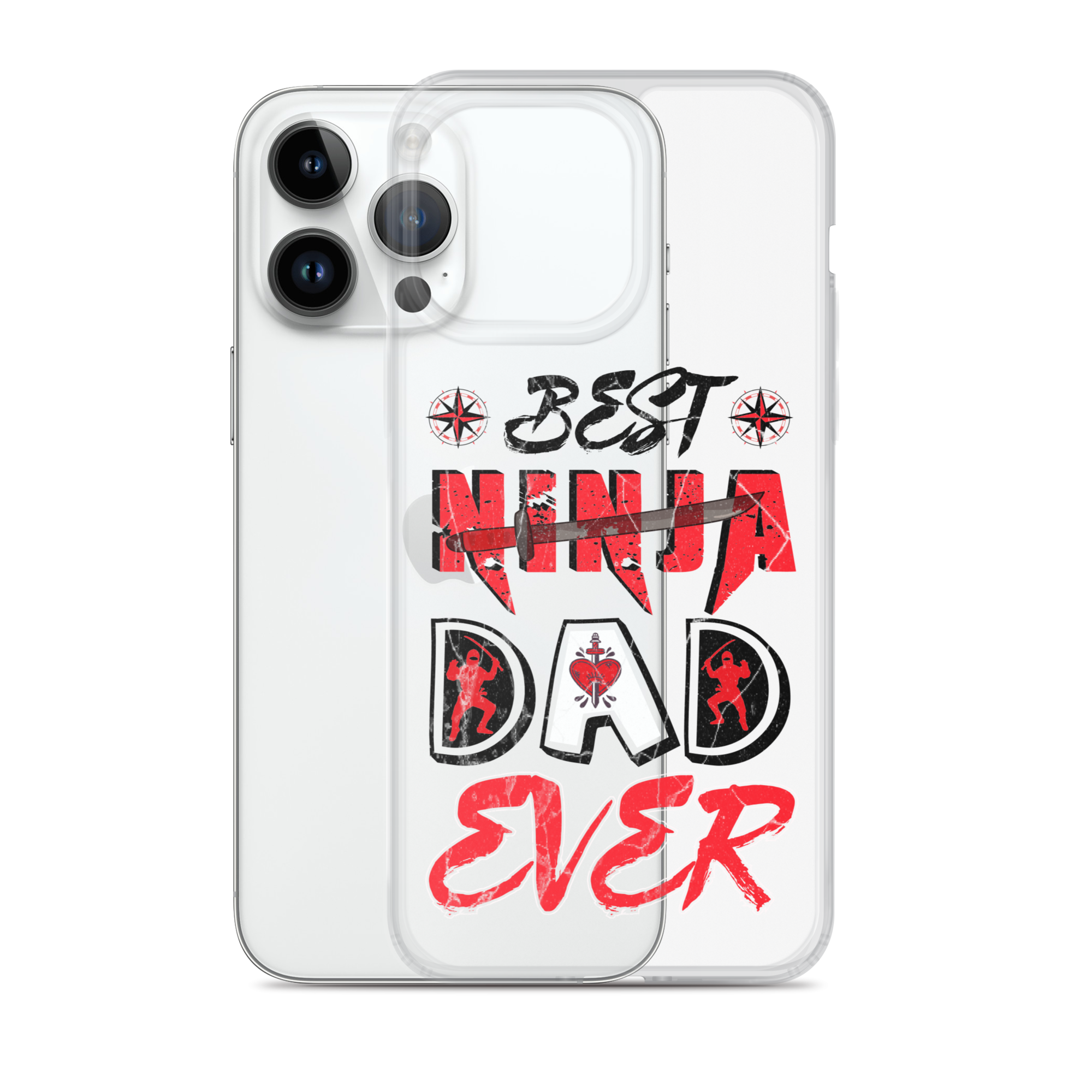 Best Ninja Dad Ever Clear Case for iPhone®