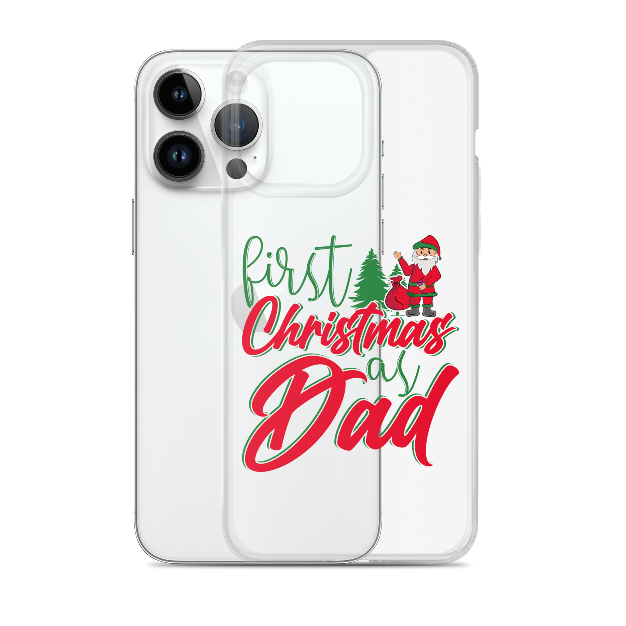 First Christmas As Dad Clear Case for iPhone®