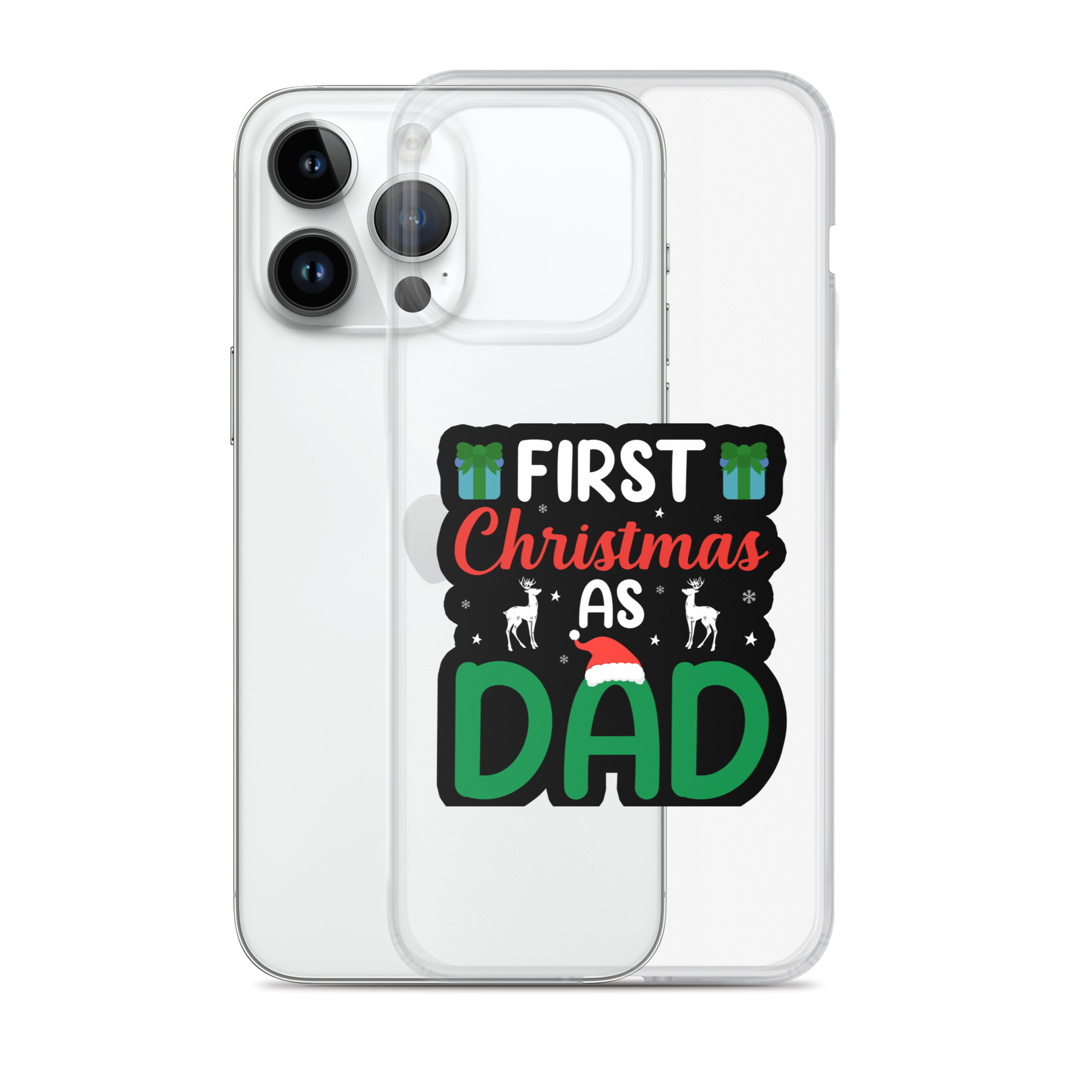 First Christmas As Dad Clear Case for iPhone®