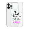 Just Want to Tell You A Secret I'm Pregnant Clear Case for iPhone®