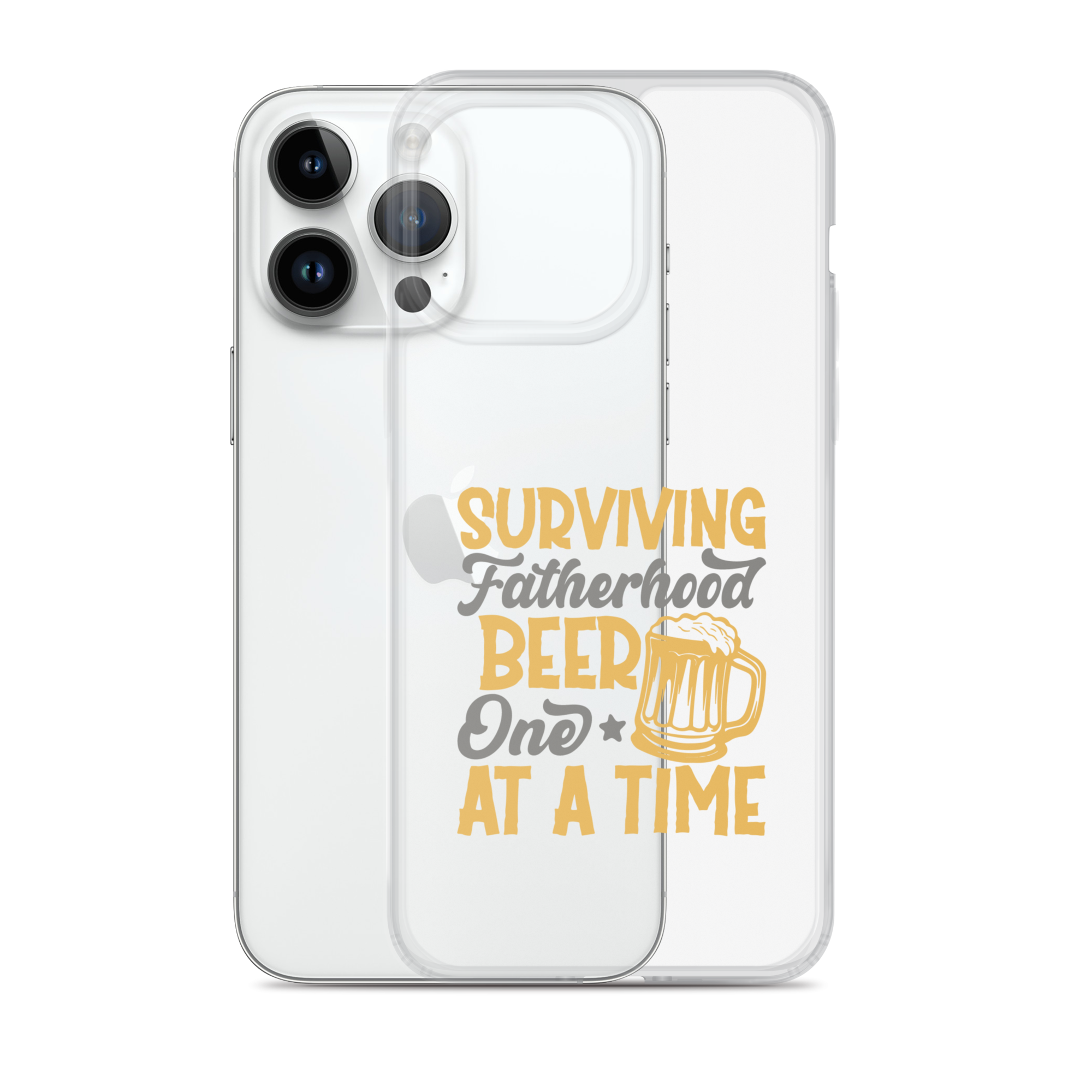 Surviving Fatherhood One Beer At A time Clear Case for iPhone®