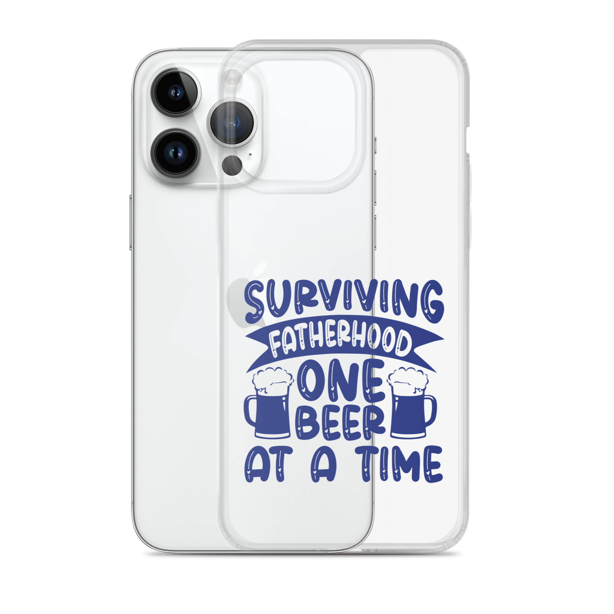 Surviving Fatherhood One Beer At A time Clear Case for iPhone®