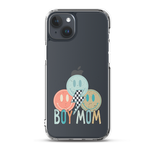 Boy Mom Smile Checker Clear Case for iPhone®