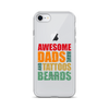 Awesome Dads Tattoos Beards Clear Case for iPhone®