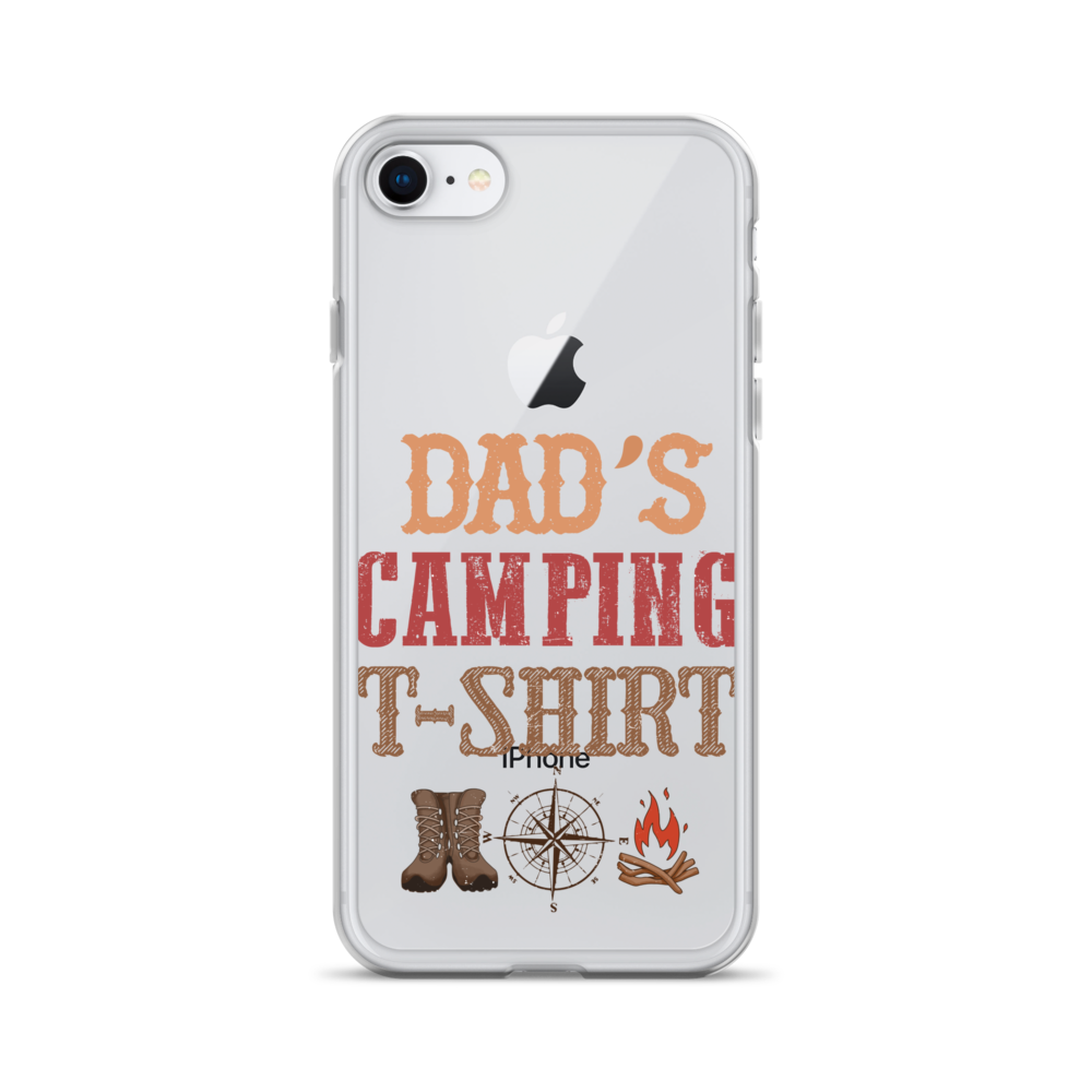 Dad's Camping T-Shirt Clear Case for iPhone®