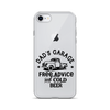 Dad's Garage Free Advice And Cold Beer Clear Case for iPhone®