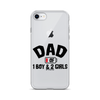 Dad Of 1 Boy And 2 Girls Clear Case for iPhone®