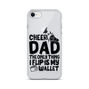 Cheer Dad Th Only Thing I Flip Is My Wallet Clear Case for iPhone®